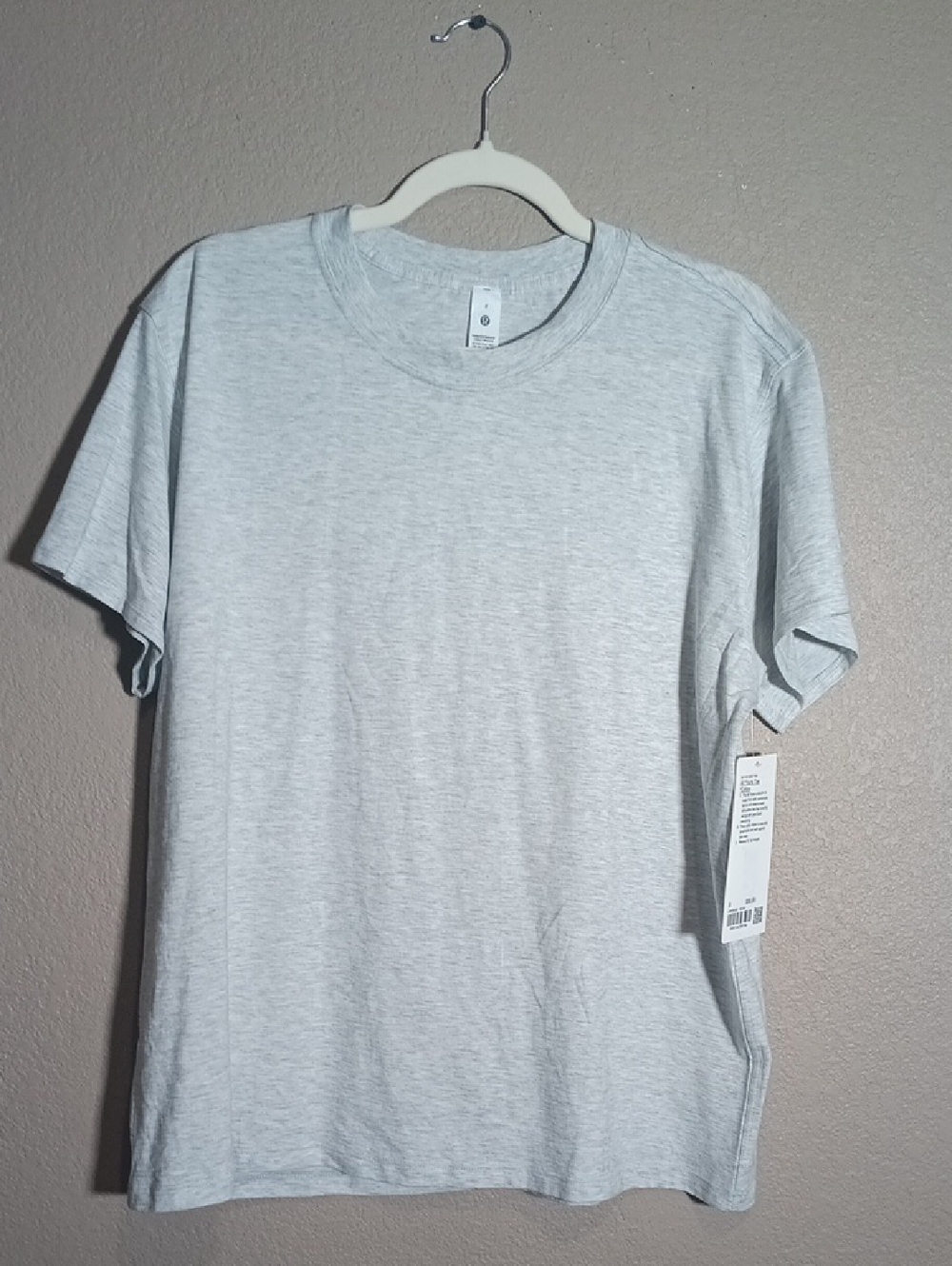 lululemon athletica Light Gray Crew Tee